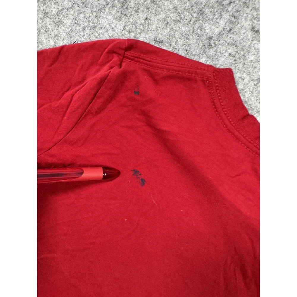 Jordan Jumpman Nike Graphic Tee 6 Red Cotton Short Sleeve Shirt